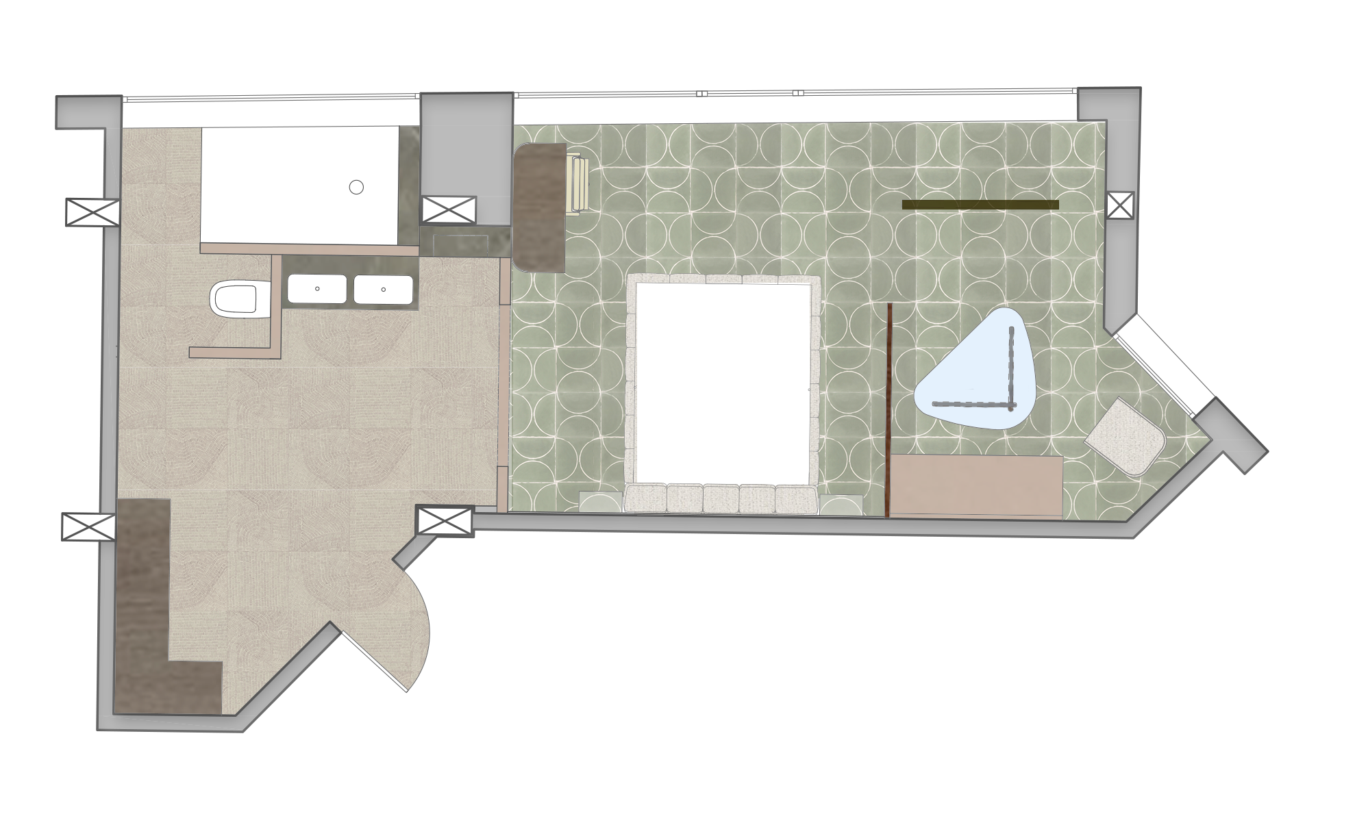 Floor plan habitación